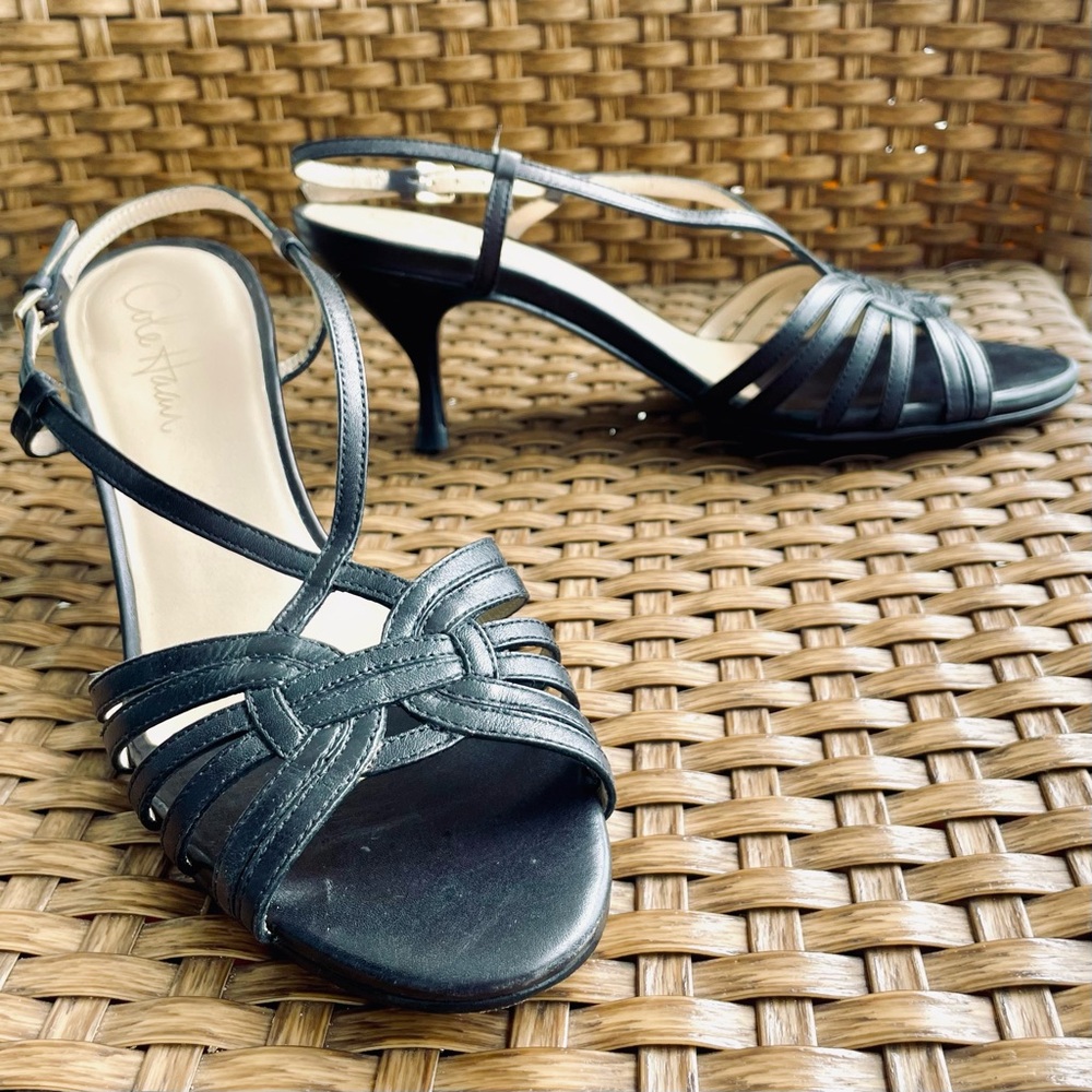 Cole Haan- Black Strappy Heels Nike Air comfort that’s curvaceous and elegant